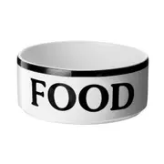 COMEDOURO PARA PET FOR FOOD - BRANCO/PRETO - Foto 1