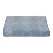 TOALHA DE BANHO GIGANTE 1,50 M X 90 CM DOUX AU TOUCHER - BLEU CENDRÉ - Foto 2
