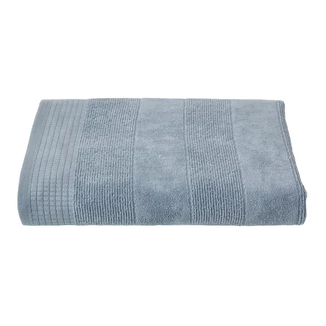 TOALHA DE BANHO GIGANTE 1,50 M X 90 CM DOUX AU TOUCHER - BLEU CENDRÉ - Foto 2