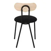 CADEIRA COOKIE - PRETO/PRETO - Foto 5