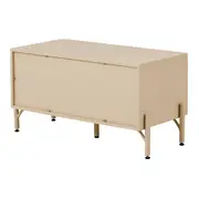 ARMÁRIO DE BANHEIRO 1 PORTA BASCULANTE 85 CM X 40 CM RIBS - AREIA/AREIA - Foto 6