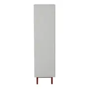 ARMÁRIO PARA ESCRITÓRIO ALTO 1 PORTA LIN - BRANCO/NOZES - Foto 5