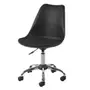 SKED CADEIRA HOME OFFICE - CROMADO/PRETO - Foto 1