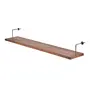 PRATELEIRA 15 CM X 1,22 M X 22 CM ARMAZÉM - NOZES/ZINCO - Foto 2
