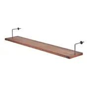 PRATELEIRA 15 CM X 1,22 M X 22 CM ARMAZÉM - NOZES/ZINCO - Foto 2