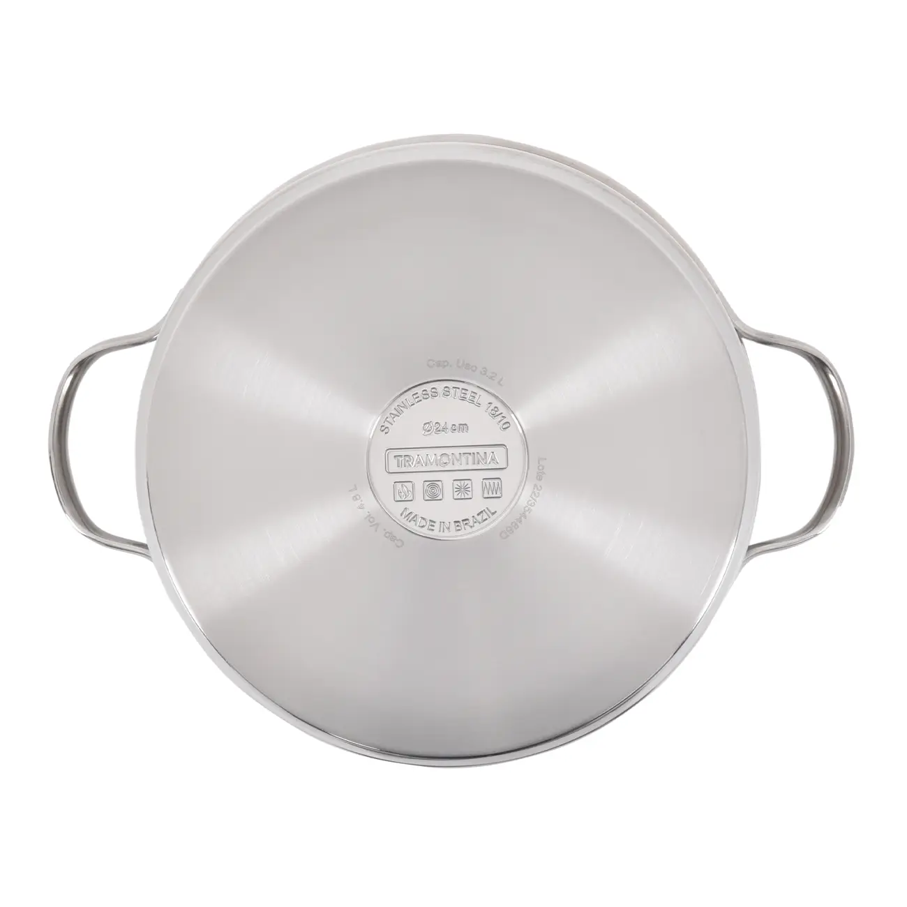 CAÇAROLA 24 INDUÇÃO CM UNA - INOX/INCOLOR - Foto 4