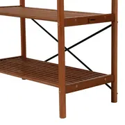 GUARDA-ROUPA DE SOLTEIRO ABERTO 87 CM X 1,57 M ARAPU - NOZES - Foto 9