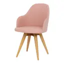 TAUARI/QUARTZO ROSA - CADEIRA GIRATÓRIA KLOE