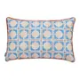 ALMOFADA 32 CM X 50 CM SAUDADE TROPICAL CARAMBOLAS - AZUL HISTÓRICO/MULTICOR - Foto 2
