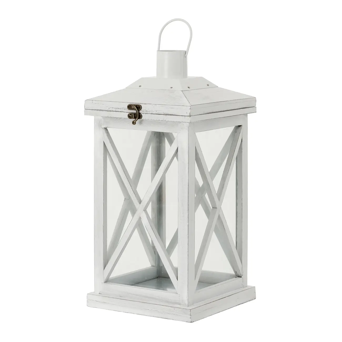 LANTERNA 40 CM LUEUR DE LUNE - BRANCO LAVADO - Foto 2