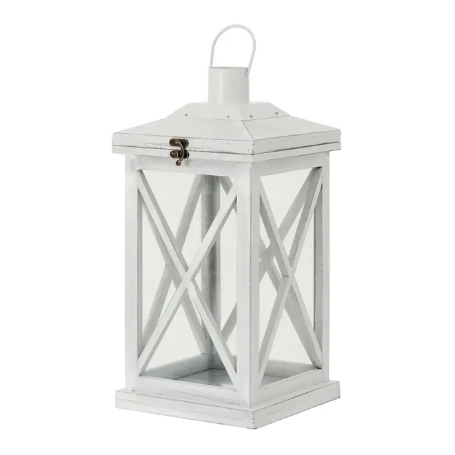 LANTERNA 40 CM LUEUR DE LUNE - BRANCO LAVADO - Foto 2