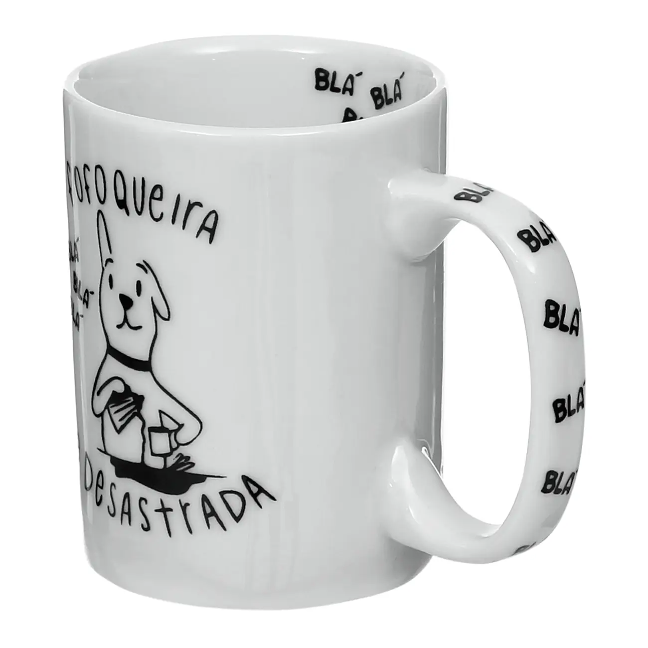 CANECA 160 ML FOFOQUEIRA - BRANCO/PRETO - Foto 5