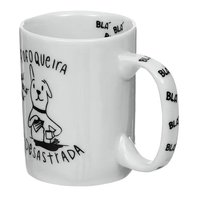 CANECA 160 ML FOFOQUEIRA - BRANCO/PRETO - Foto 5