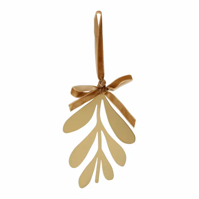 PINGENTE AZEVINHO 15 CM FINE FESTIVITY - OURO - Foto 1