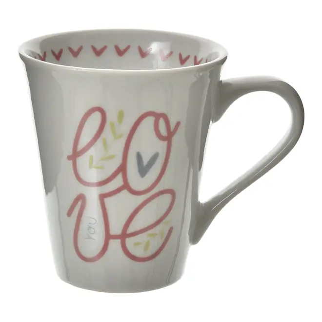 CANECA 250 ML LOVE YOU - VIN ROSE/BLEU CENDRÉ - Foto 1