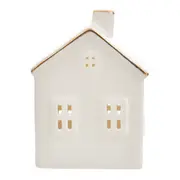 ADORNO CASINHA LED 10 CM NATAL ASTRAL - CREAM - Foto 1