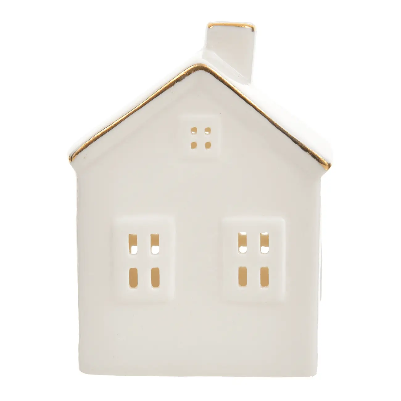 ADORNO CASINHA LED 10 CM NATAL ASTRAL - CREAM - Foto 1