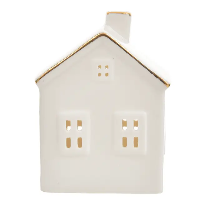 ADORNO CASINHA LED 10 CM NATAL ASTRAL - CREAM - Foto 1
