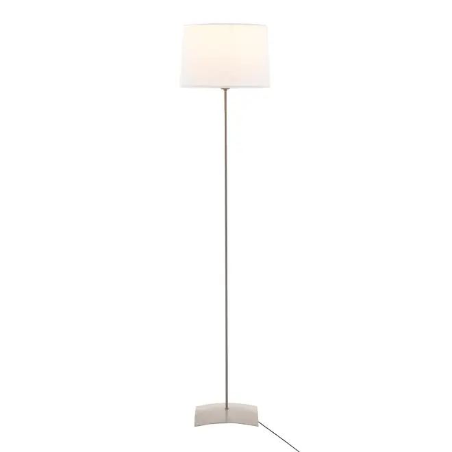 LUMINÁRIA DE CHÃO ALINE C/CÚPULA K - ARGILA/BRANCO - Foto 2