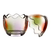 POTE/ADORNO OVO PÁSCOAMOR 14 CM - MOUSSE DE JABUTICABA/LARANJA LED - Foto 3