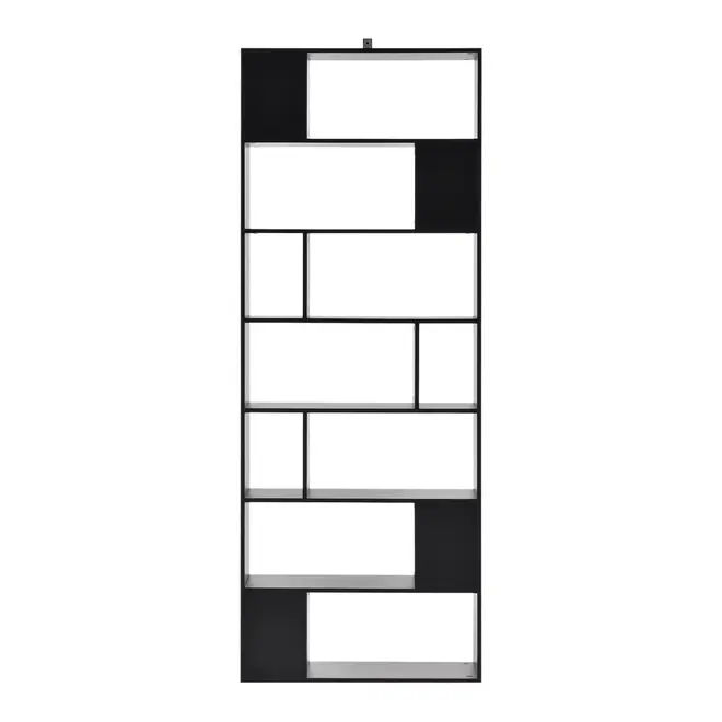 ESTANTE/DIVISÓRIA 80 CM X 2,12 M BLOCK - PRETO - Foto 5