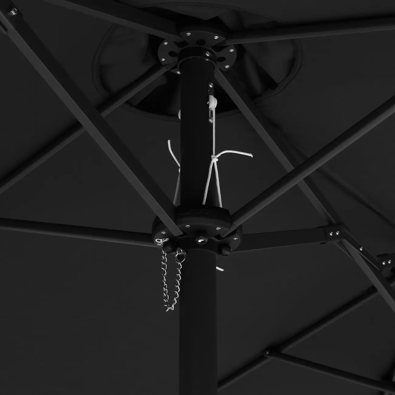 OMBRELONE RETANGULAR 4,60 M X 2,70 M TRI SHADOW - PRETO/PRETO - Foto 7