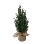 ADORNO ÁRVORE 45 CM VILAREJO NOEL - JUTA/CIPESTRE - Foto 2