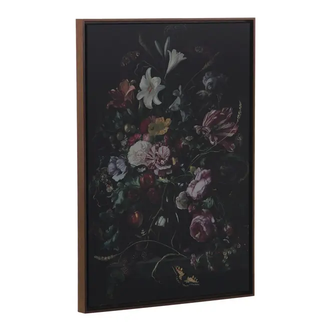 QUADRO 47 CM X 65 CM FANTASTIC FLOWERS - NOZES/MULTICOR - Foto 2