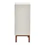 BUFFET 2 PORTAS 80 CM X 40 CM POINT - BRANCO/NOZES - Foto 6