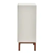 BUFFET 2 PORTAS 80 CM X 40 CM POINT - BRANCO/NOZES - Foto 6