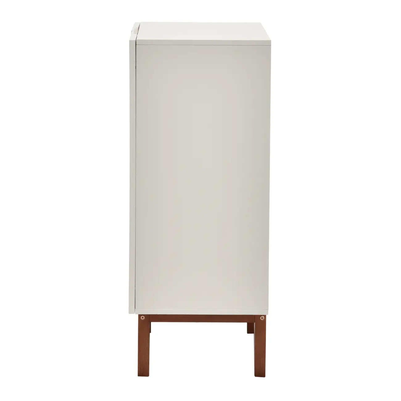 BUFFET 2 PORTAS 80 CM X 40 CM POINT - BRANCO/NOZES - Foto 6