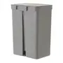 LIXEIRA DUPLA COM PEDAL 30 L TRIUM - KONKRET/CINZA - Foto 6