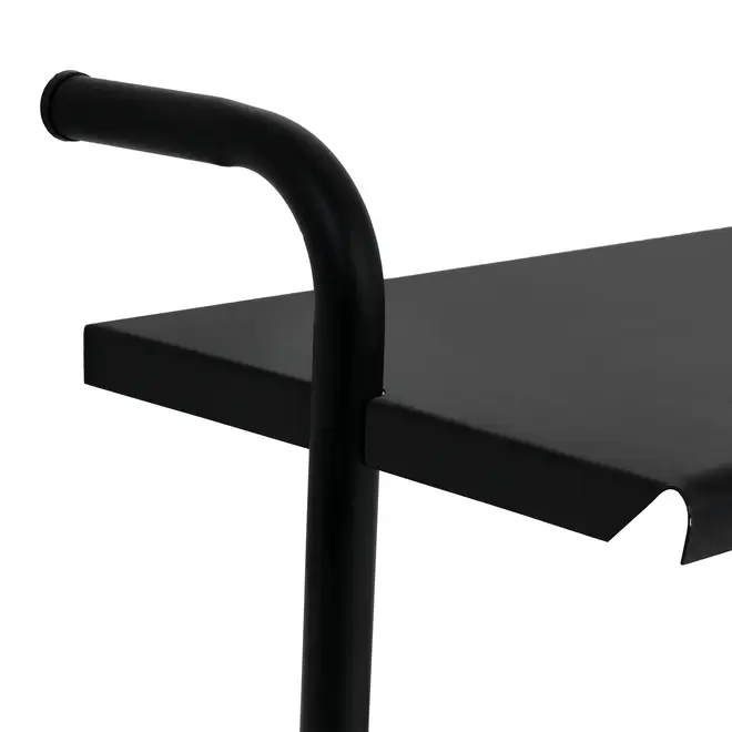 ESTANTE DE PAREDE 83 CM X 97 CM WALL TECH - PRETO/PRETO - Foto 3