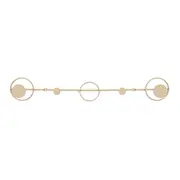 CABIDEIRO DE PAREDE COM 5 GANCHOS HOOP HOOK - AREIA - Foto 1