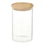 POTE REDONDO 1 L BAMBOO BORUS - INCOLOR/BAMBU - Foto 1