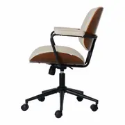 CADEIRA HOME OFFICE PINCHO - PRETO/CAMELO - Foto 4