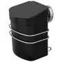 LIXEIRA COM SUPORTE 2,5 L TOUGH - CROMADO/PRETO - Foto 2