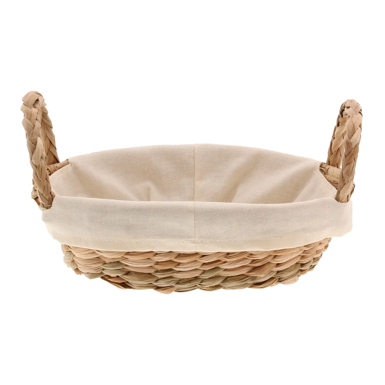 CESTO 22 CM X 15 CM X 6 CM TABOA - FIBRA NATURAL/NATURAL - Foto 1
