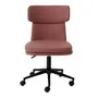 CADEIRA HOME OFFICE ZYGANA - OPALA ROSA/PRETO - Foto 5