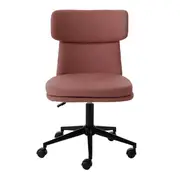 CADEIRA HOME OFFICE ZYGANA - OPALA ROSA/PRETO - Foto 5