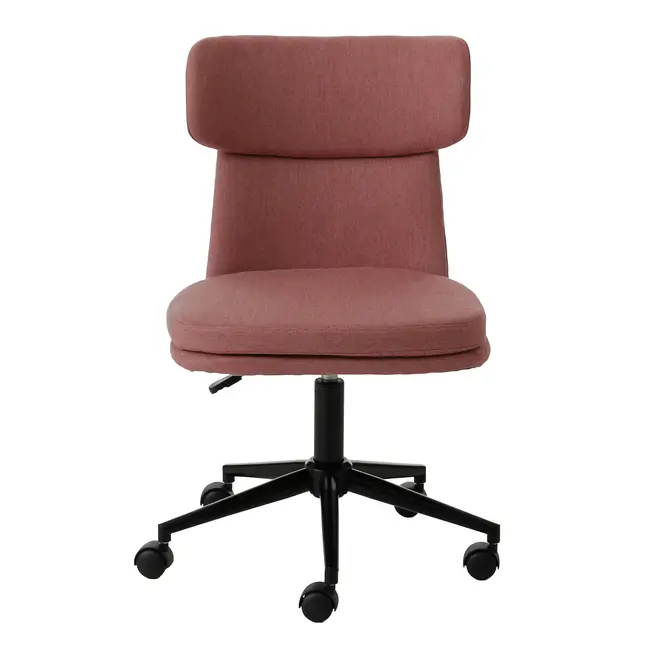 CADEIRA HOME OFFICE ZYGANA - OPALA ROSA/PRETO - Foto 5