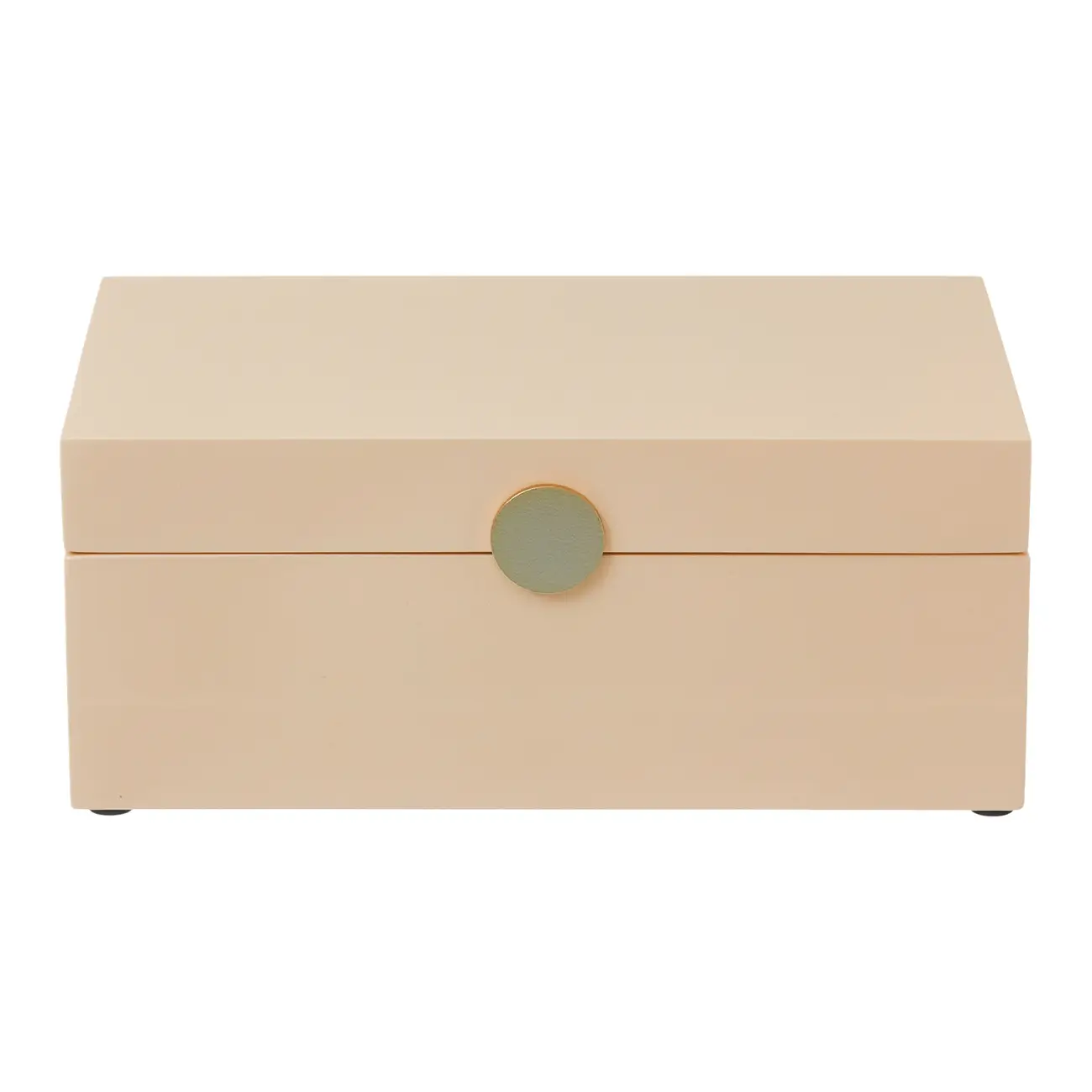 CAIXA 9 CM X 21 CM X 13 CM MINALLUM - AREIA/OURO - Foto 1