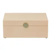 CAIXA 9 CM X 21 CM X 13 CM MINALLUM - AREIA/OURO - Foto 1