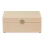 CAIXA 9 CM X 21 CM X 13 CM MINALLUM - AREIA/OURO - Foto 1