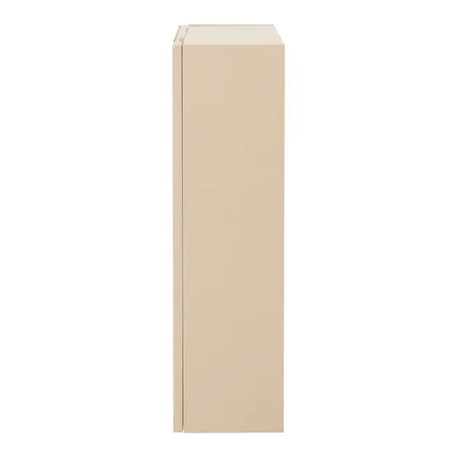 ARMÁRIO DE BANHEIRO COM ESPELHO 2 PORTAS 80 CM X 70 CM RIBS - AREIA/PRATA - Foto 7