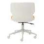 CADEIRA HOME OFFICE ZIPZ - BRANCO/SORBET DE MANGA - Foto 5