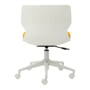 CADEIRA HOME OFFICE ZIPZ - BRANCO/SORBET DE MANGA - Foto 5