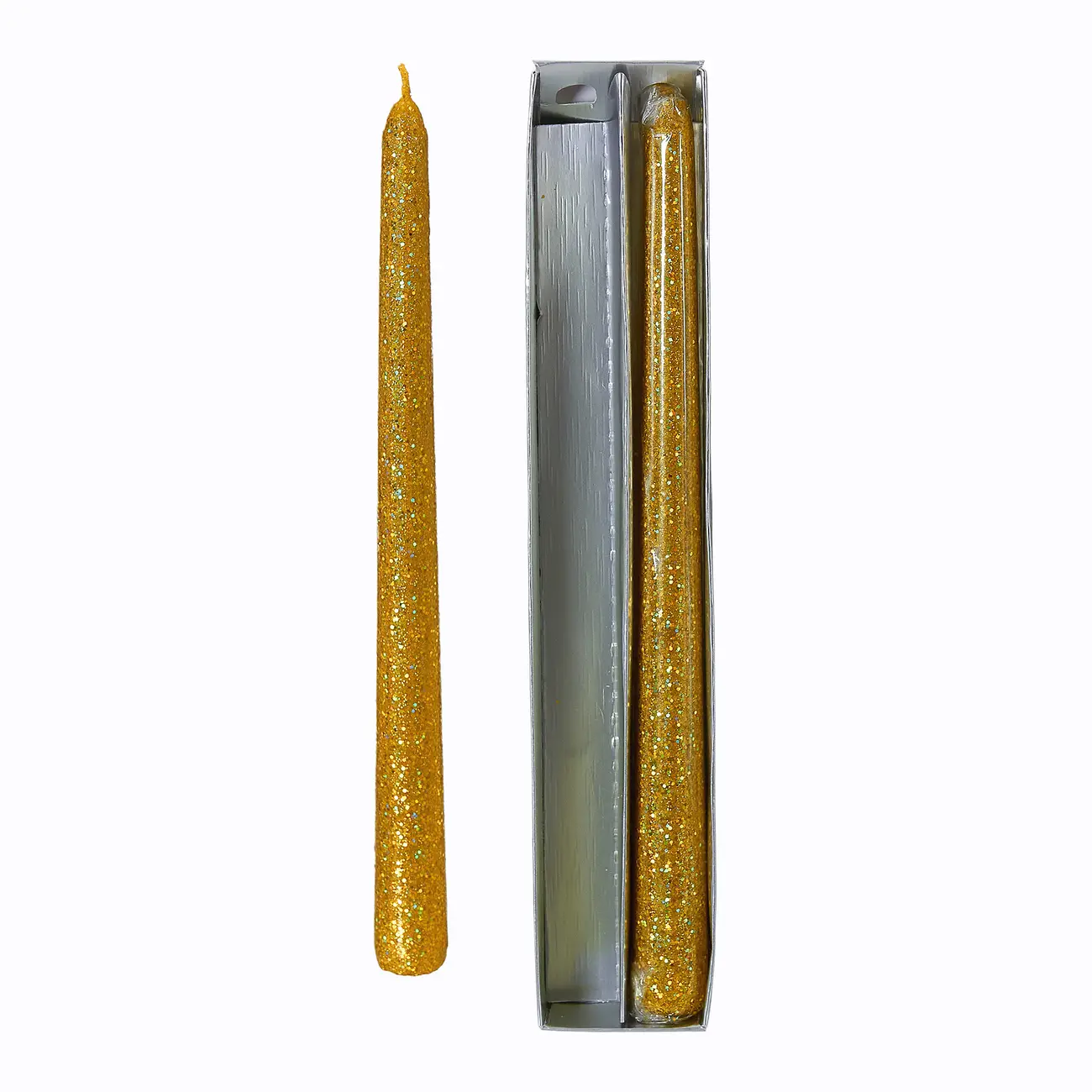 FINE FESTIVITY BRILHANTE VELA CASTIÇAL C/2 25 CM - OURO - Foto 2