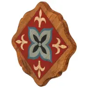 ADORNO DE PAREDE 2 VARIAÇÕES TIRADENTES - AMÊNDOA/MULTICOR - Foto 4
