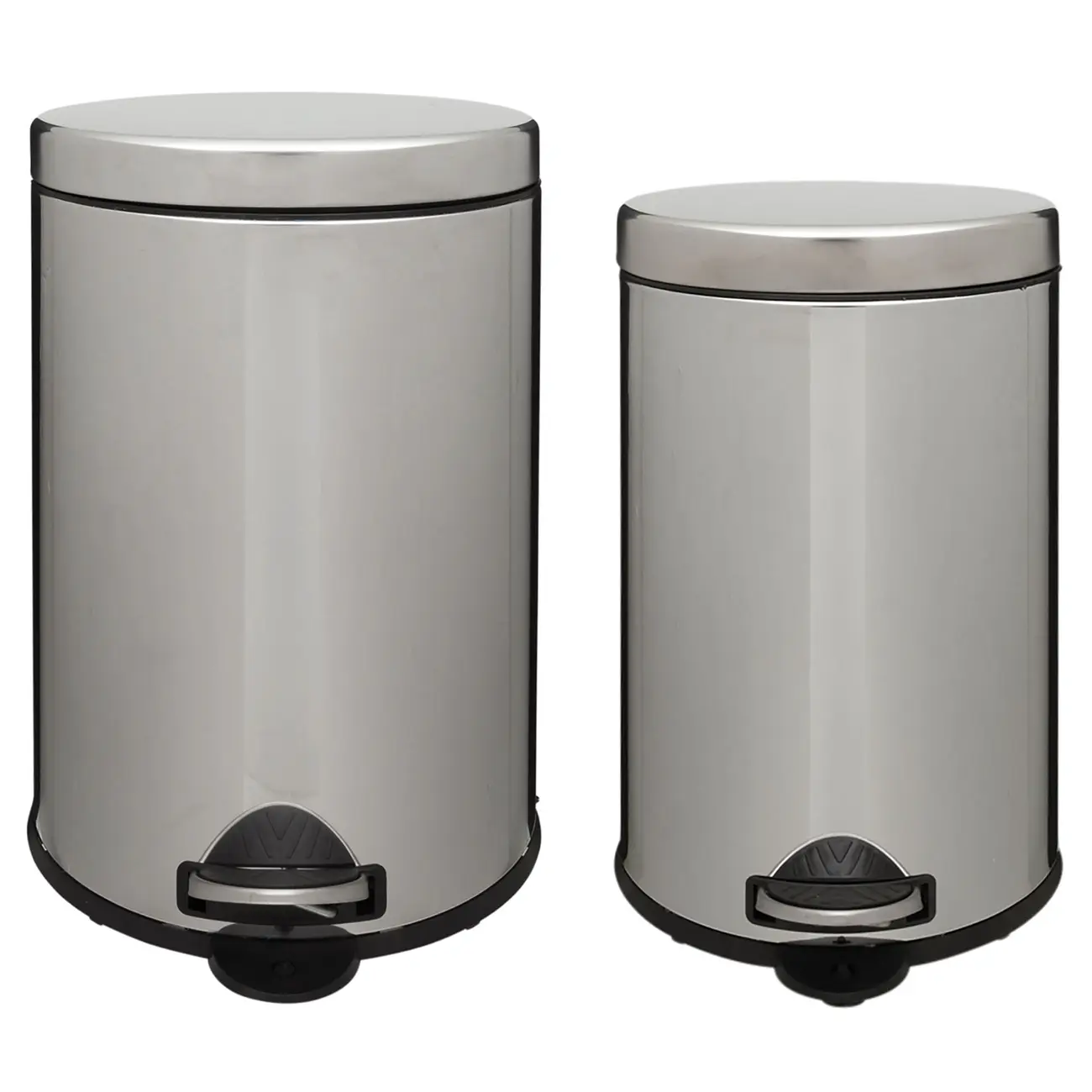 LIXEIRA COM PEDAL 20 L HOYT - INOX/PRETO - Foto 17